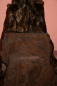 Preview: Lammfelldecke Bergfeuer Dunkelbraun geschoren 200x160cm